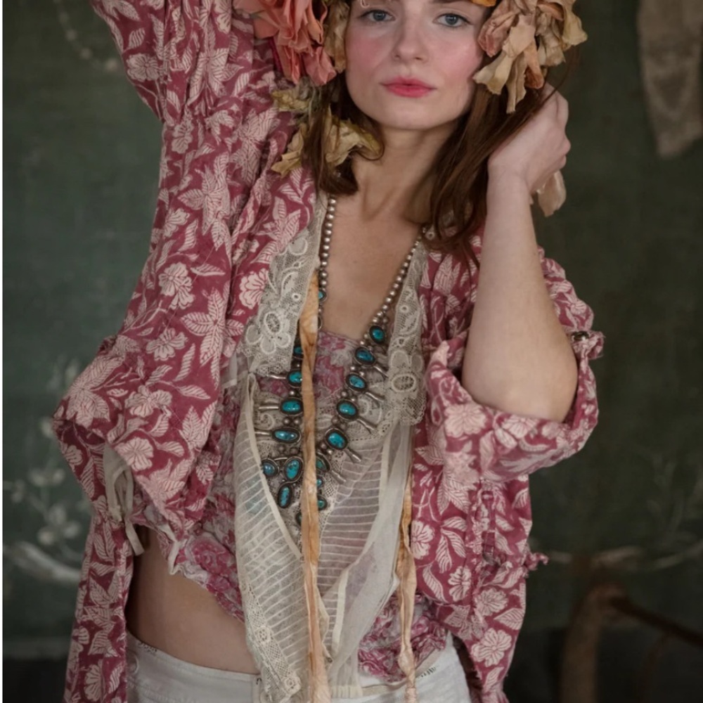 Floral Pink Kimono jacket